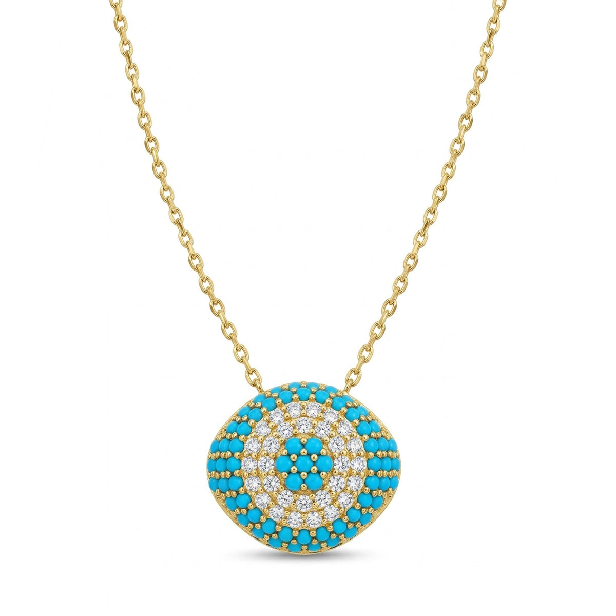 gold evil eye necklace