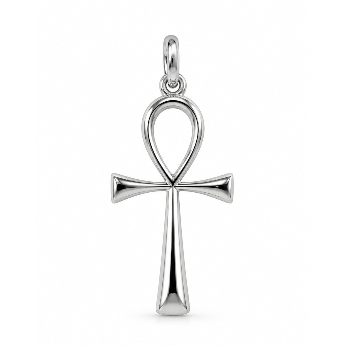 Silver Ankh Cross Pendant
