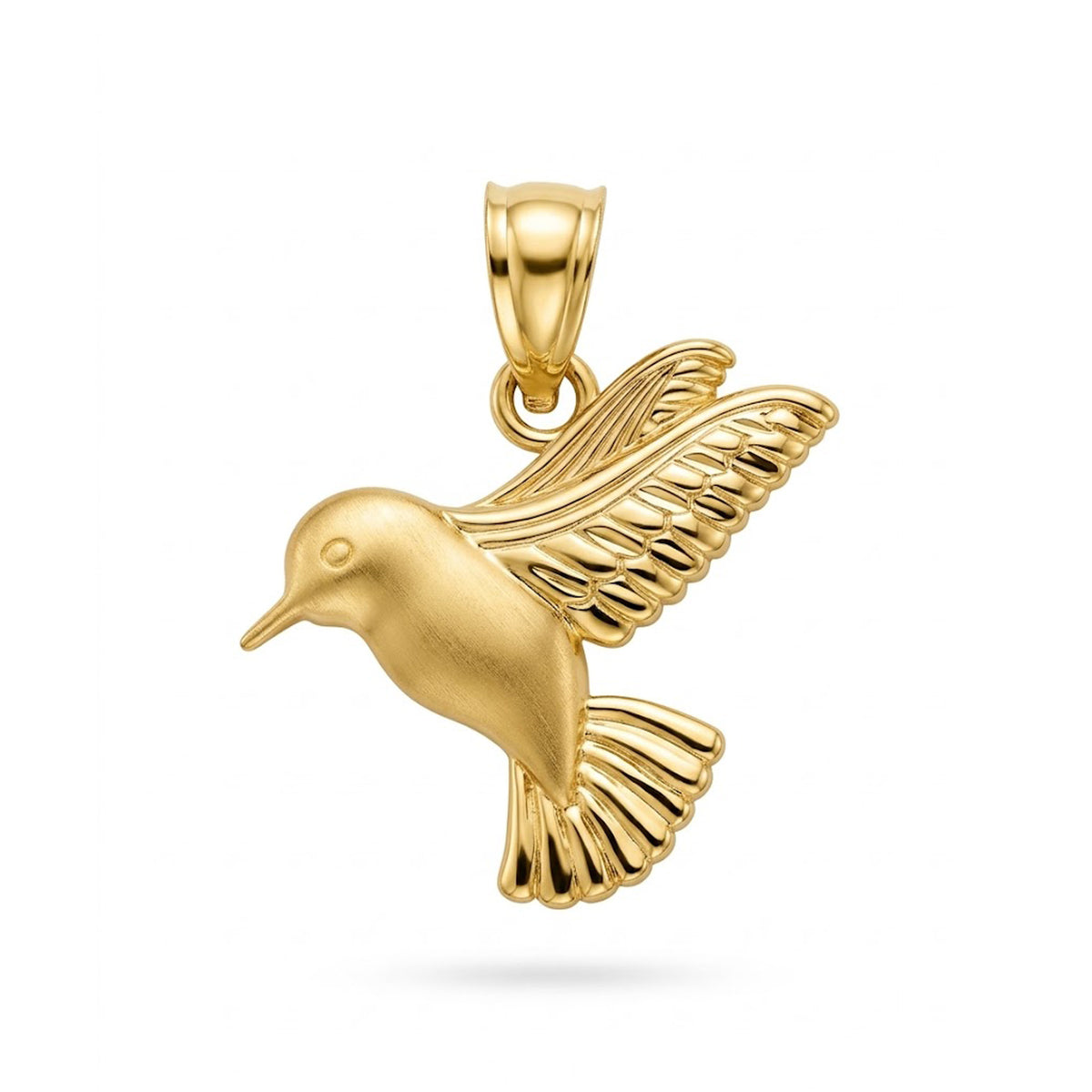 gold humminbird pendant