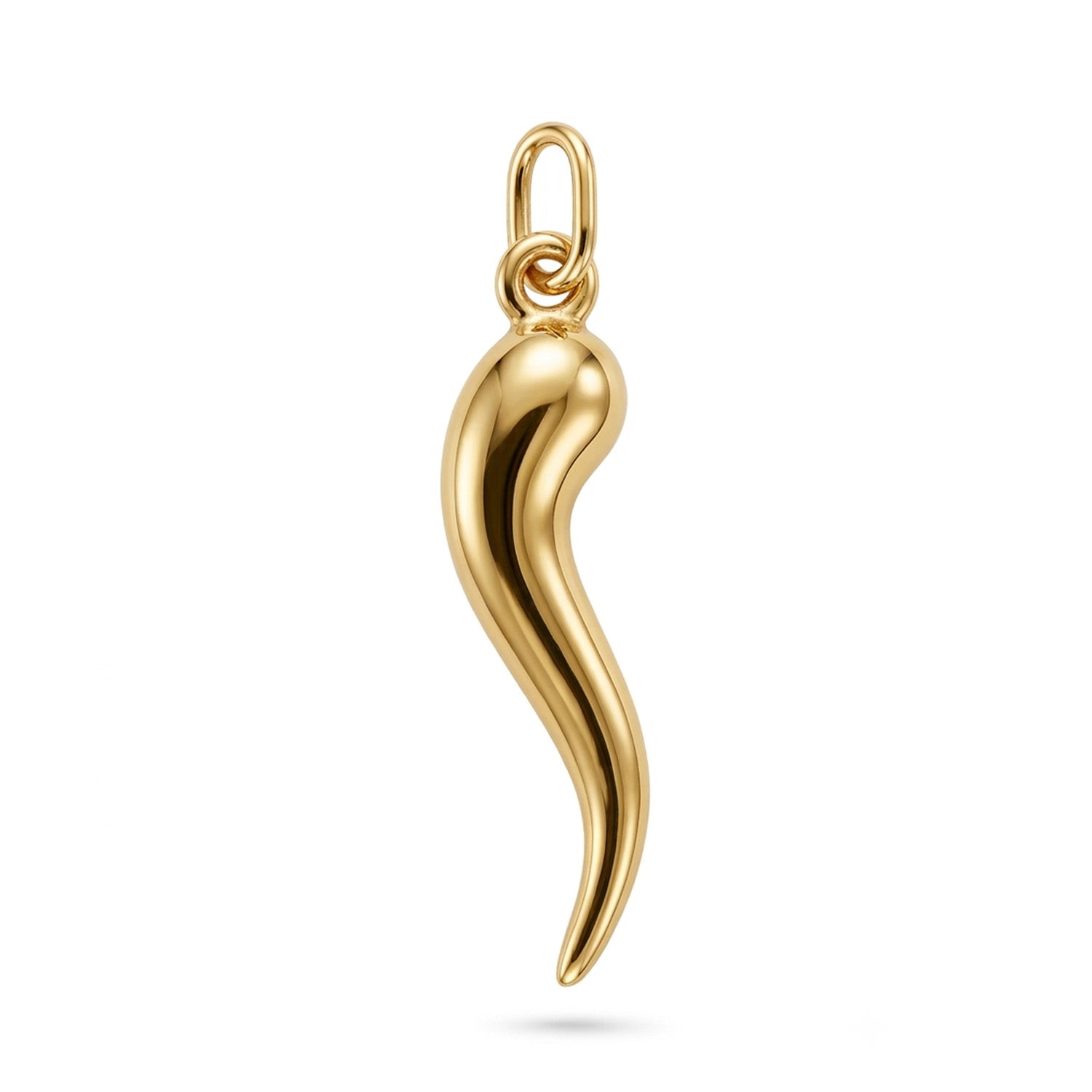 [group: small] gold italian horn pendant 
