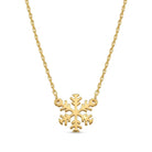 [group:yg] gold snowflake pendant necklace 