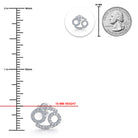 [group: silver-cancer] Silver cancer zodiac earring 