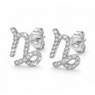 [group: silver-capricorn] silver capricorn zodiac earring