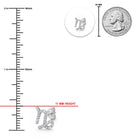 [group: silver-capricorn] silver capricorn zodiac earring