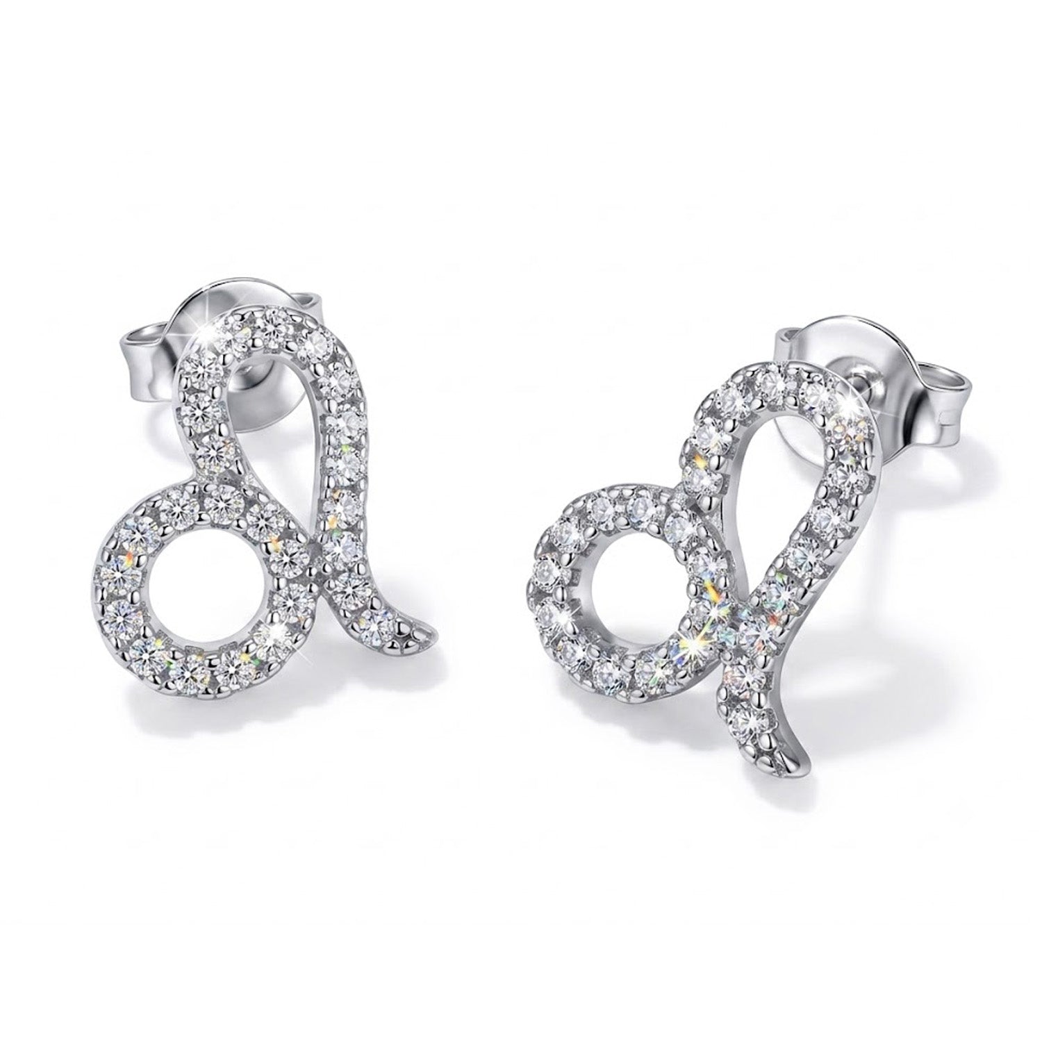 [group: silver-leo] silver leo zodiac earring