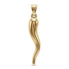 [group: large] Gold Italian Horn Pendant 