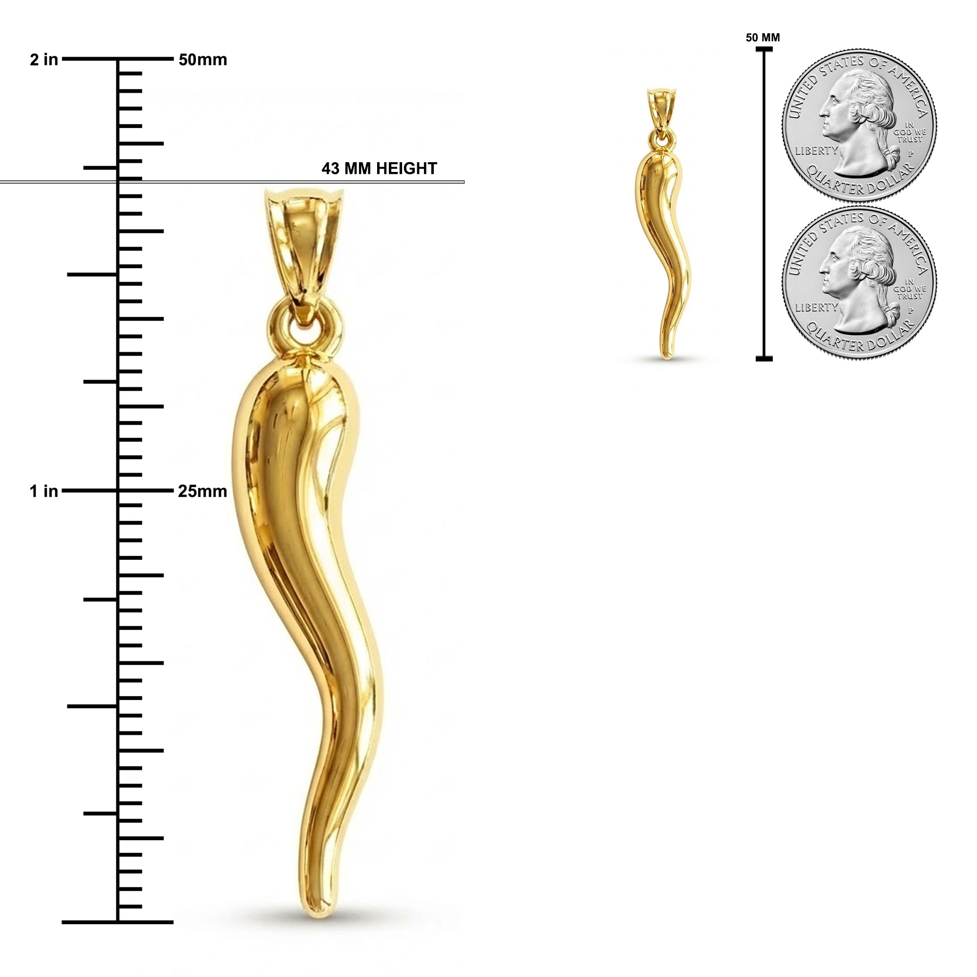 [group:large] Gold Italian Horn 