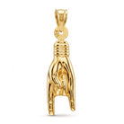 [group: large] Gold Mano Cornuto Pendant