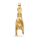 [group: medium] Gold Mano Cornuto Pendant