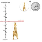 [group: medium] Gold Mano Cornuto Pendant