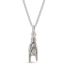 [group:silver-small] Mano Cornuto Necklace