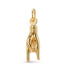 [group: small] Gold Mano Cornuto Pendant