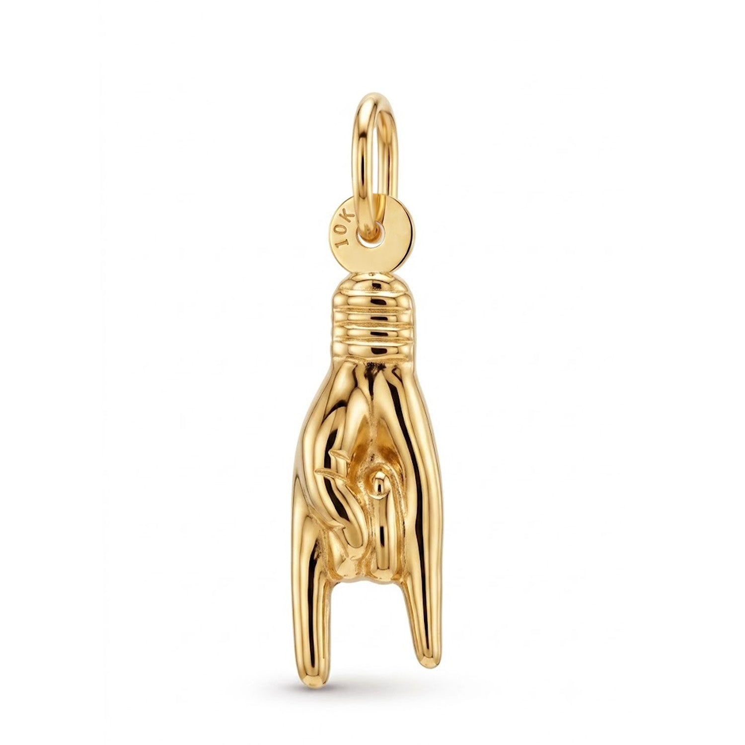 [group: small] Gold Mano Cornuto Pendant