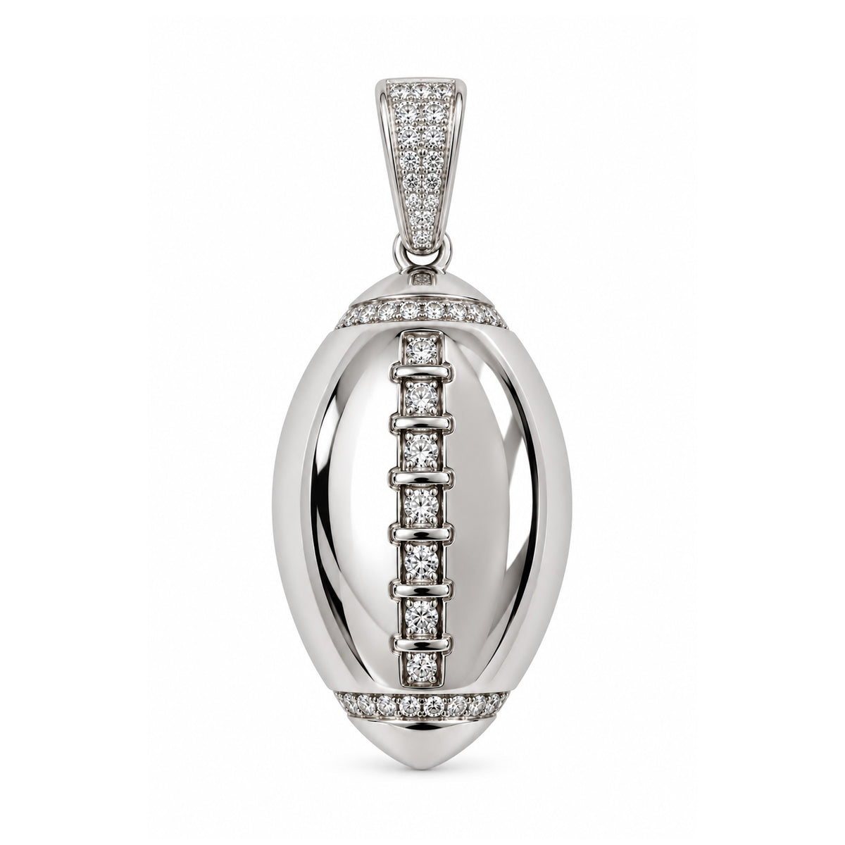 Silver Football Pendant