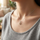 Saint Jude pendant on silver necklace 