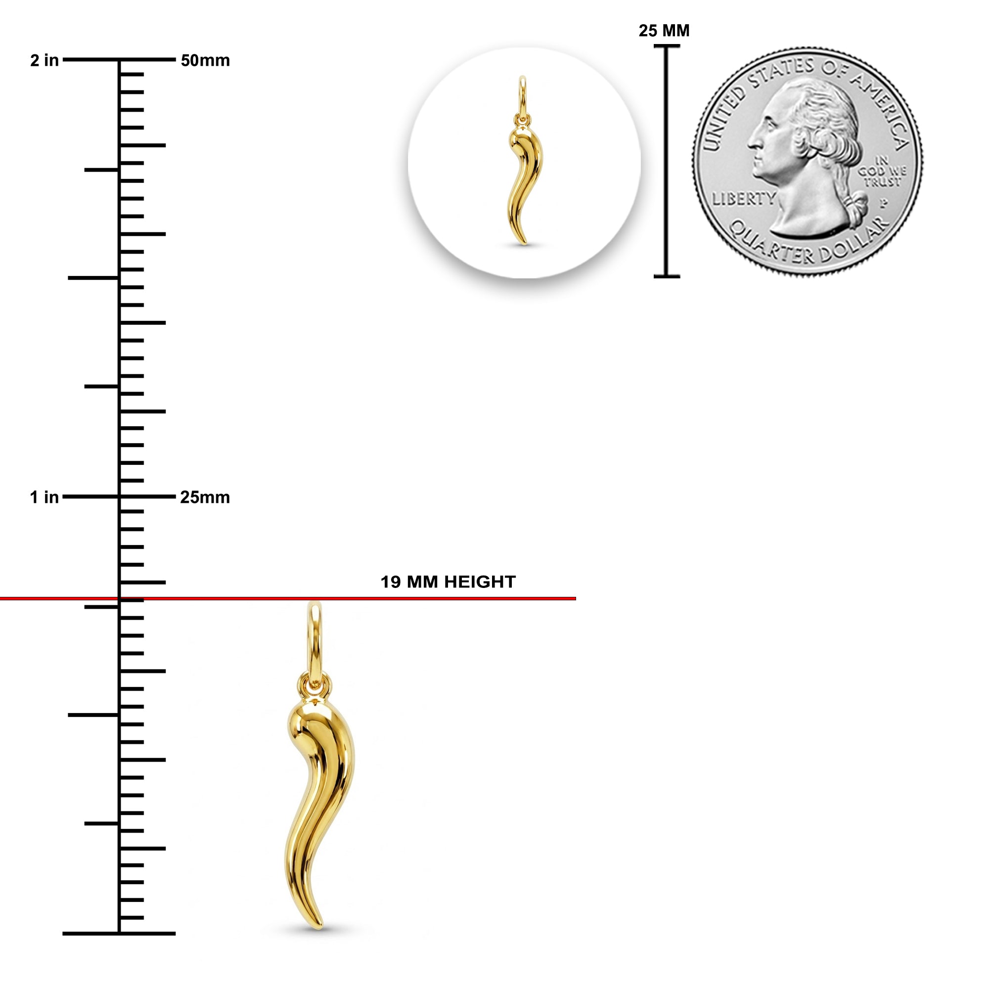 [group:mini] Gold Italian Horn 