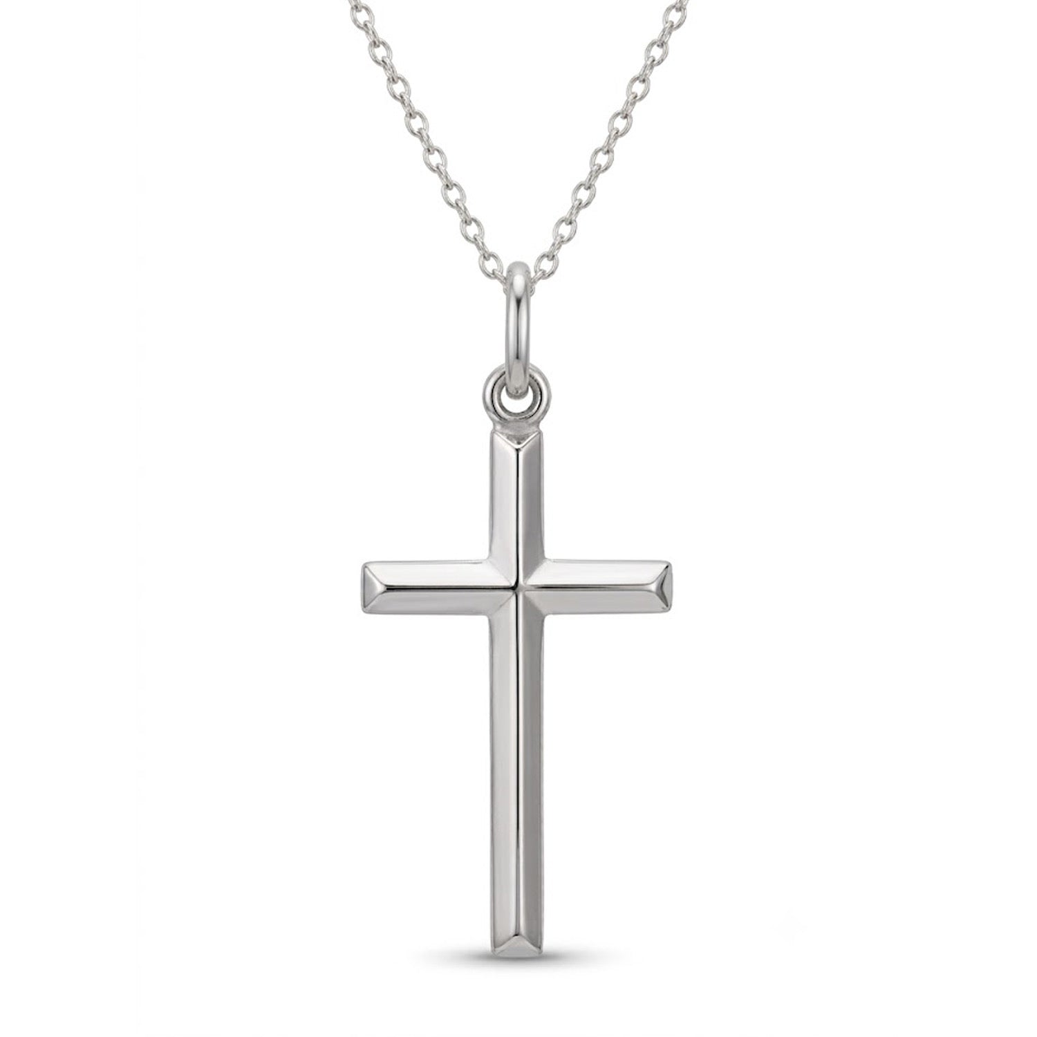 [group: silver-large] silver cross necklace 