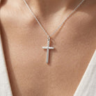 [group: silver-small] Silver Cross Pendant Necklace