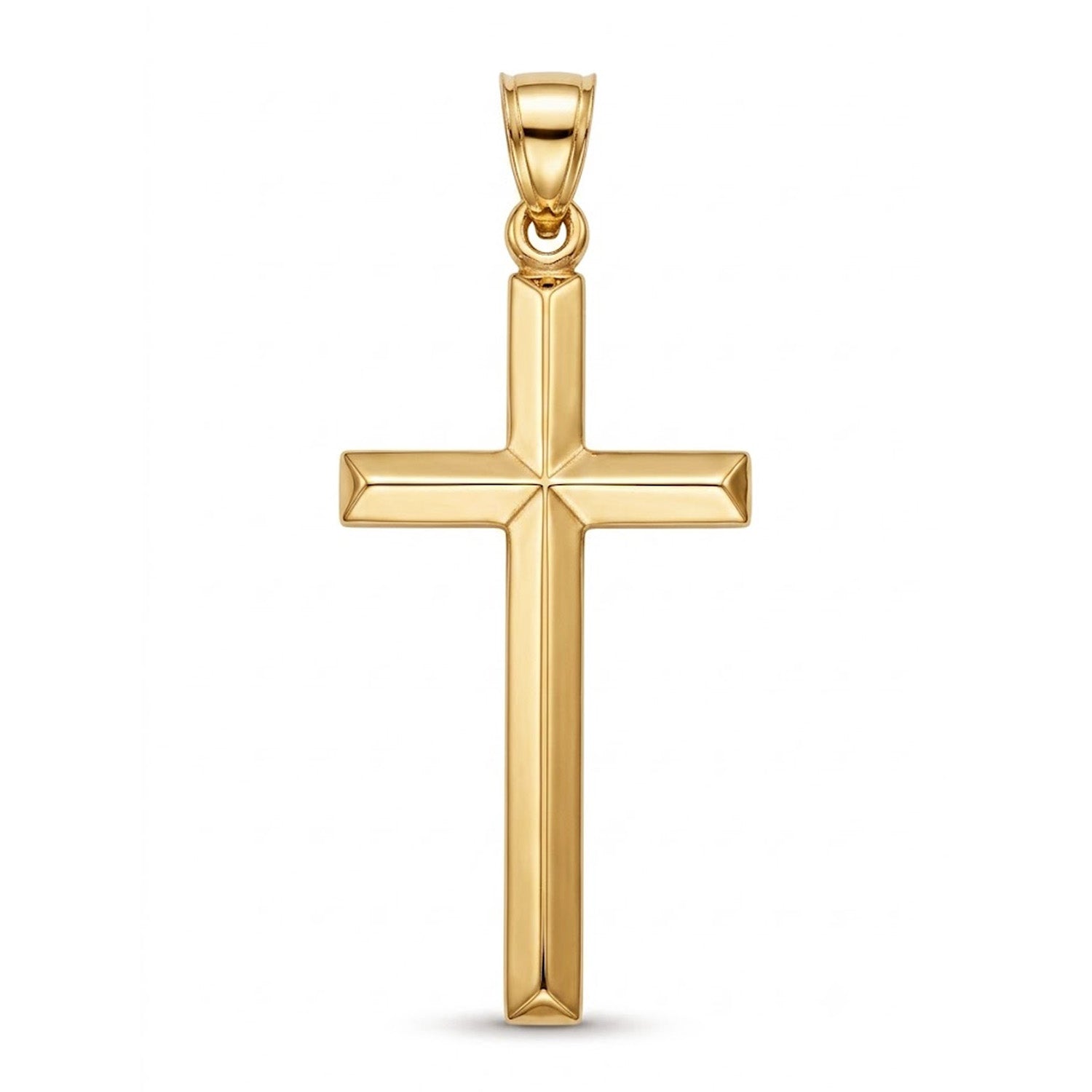 [group: 10k-gold-large] Gold Cross Pendant 