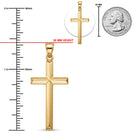 [group: gold-plated-large] Gold Cross Pendant 