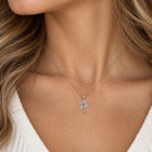 silver clover neckalce 