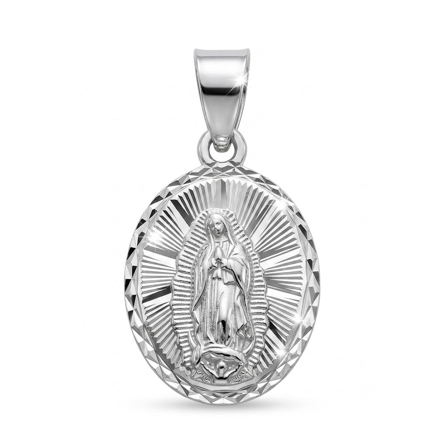 Silver Lady of Guadalupe Necklace
