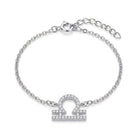 [group: lib] silver libra bracelet