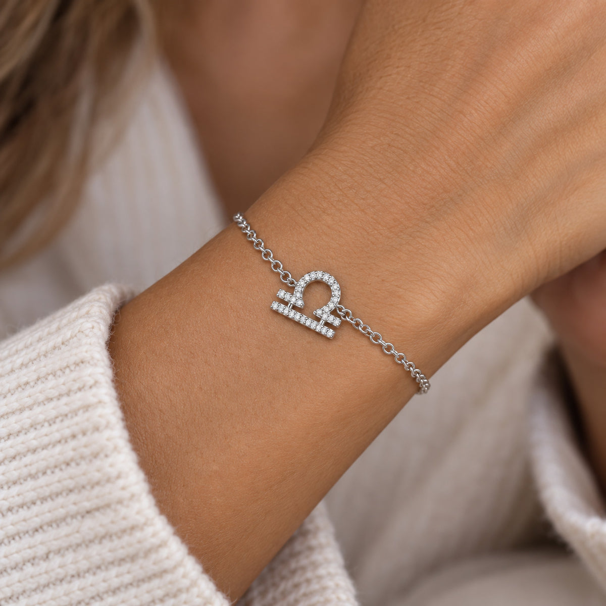 [group: lib] silver libra bracelet