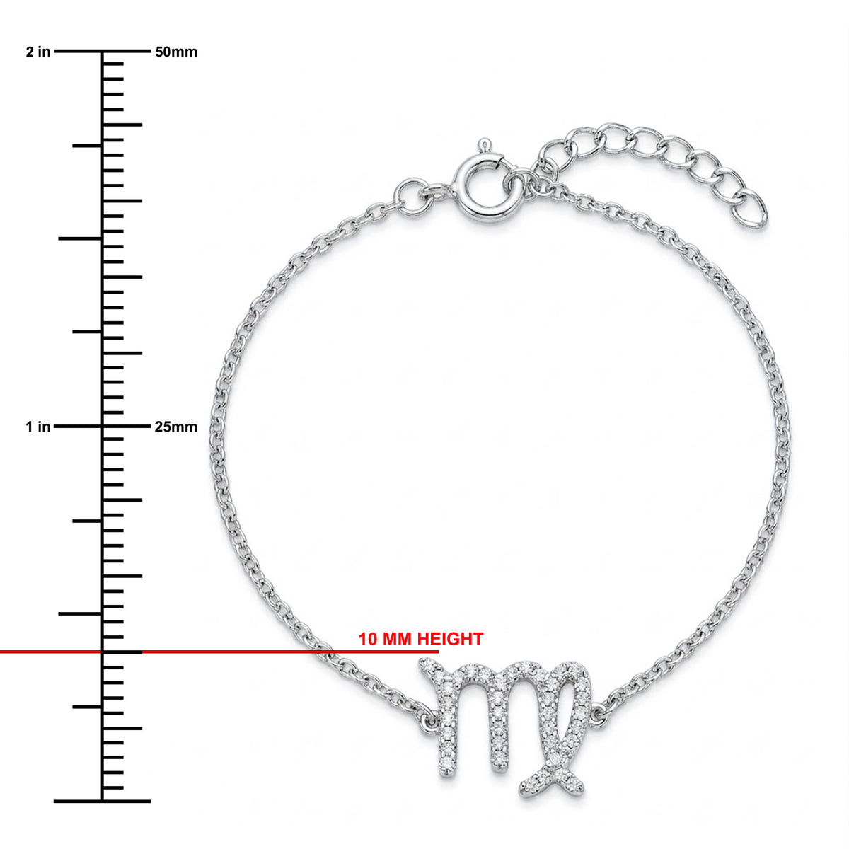 [group: vir] silver virgo bracelet