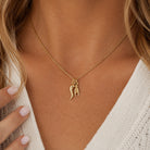 [group: gold-plated] Italian Horn with Hand Sign Necklace