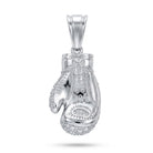 silver boxing glove pendant 