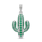 SILVER CACTUS PENDANT