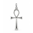 Silver Ankh Cross Pendant