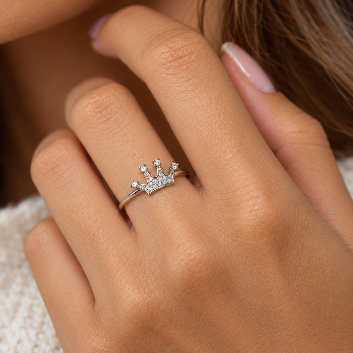 Silver Tiara Ring