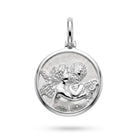 [group: small] silver cherub medallion pendant 