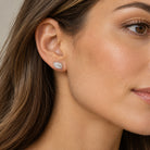 silver leaf earringa