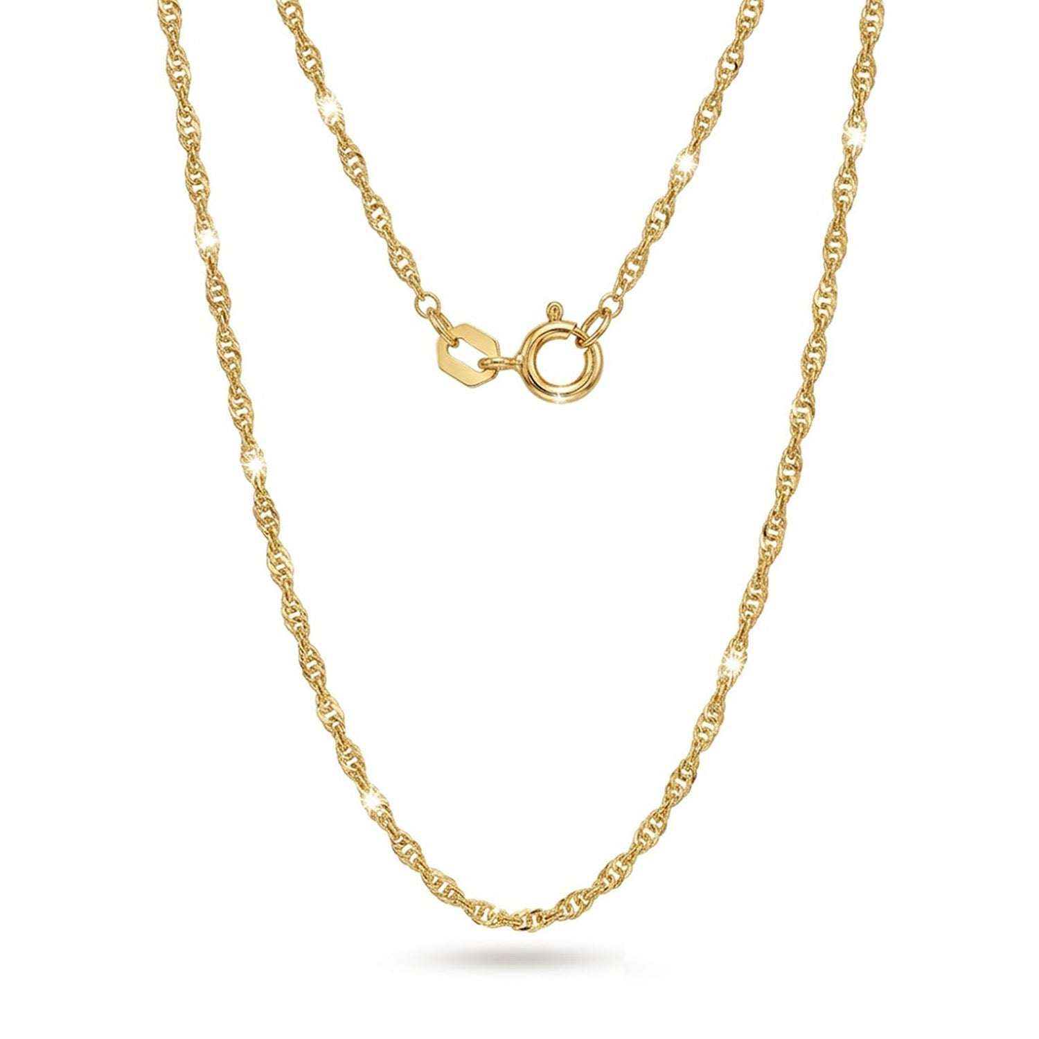 14 Karat gold rope chain 