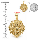[group: large] Gold Lion's Head Pendant