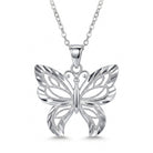Silver butterfly Necklace 