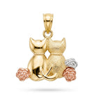 gold cat pendant 