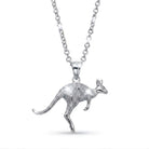 [group:silver] silver kangaroo necklace 