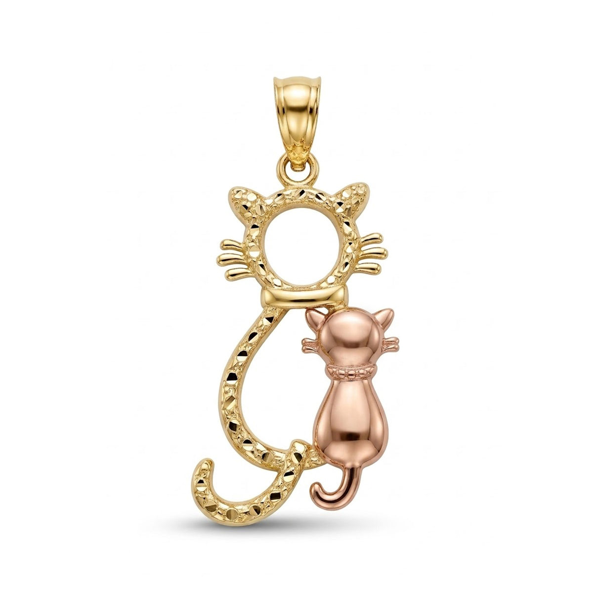gold cat pendant 