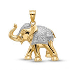 gold elephant pendant