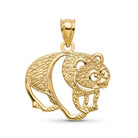 Gold Panda Pendant made from 10 karat gold 
