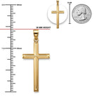 [group: 10k-gold-large] Gold Cross Pendant 