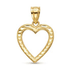 Gold heart pendant 