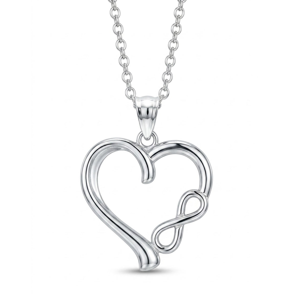 [group: silver] silver heart necklace 