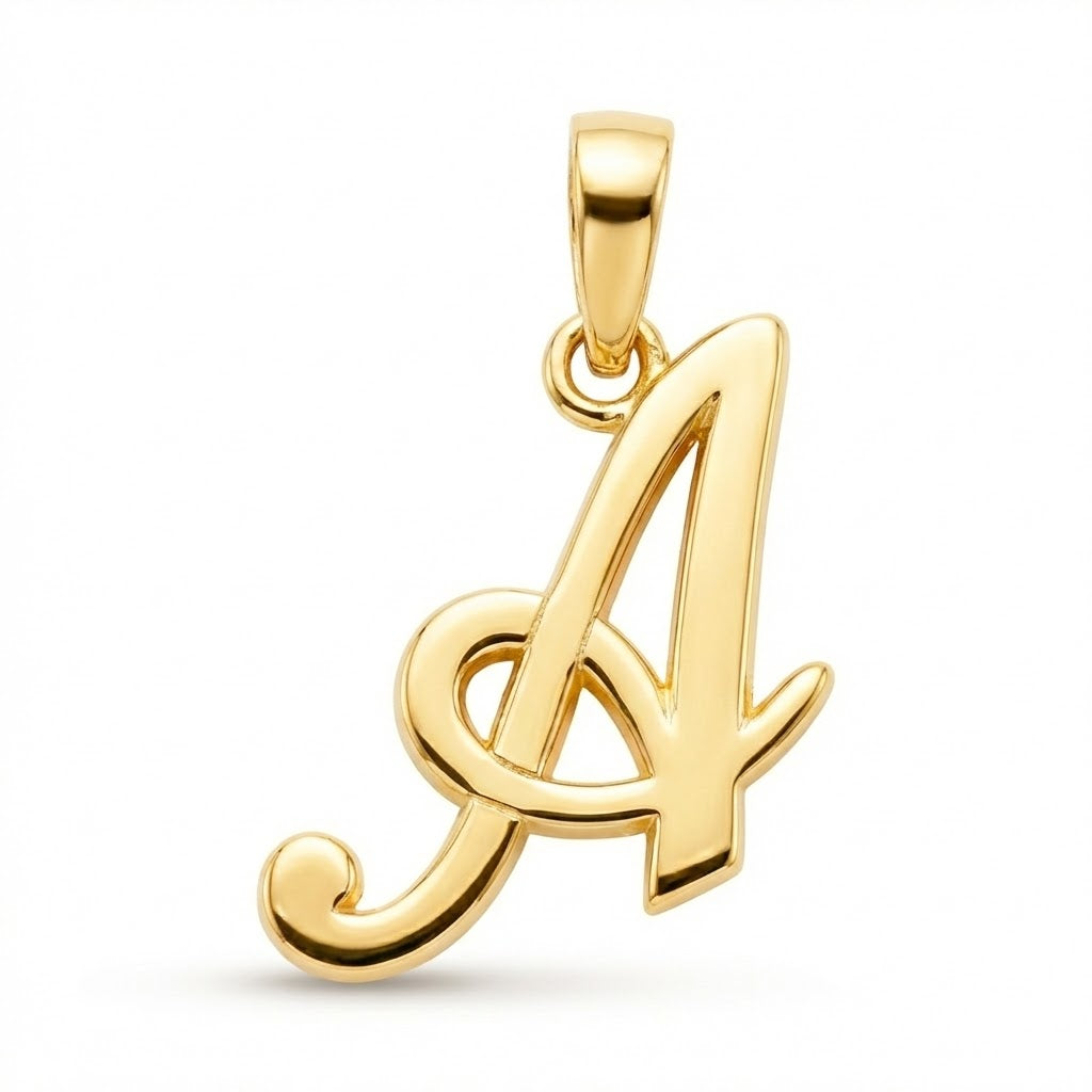 [group:a-10k-gold] Initial A Gold Pendant 