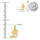 [group:b-10k-gold] Initial B Gold Pendant 