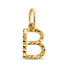 [group:b-10k-gold] Initial B Gold Pendant Front View
